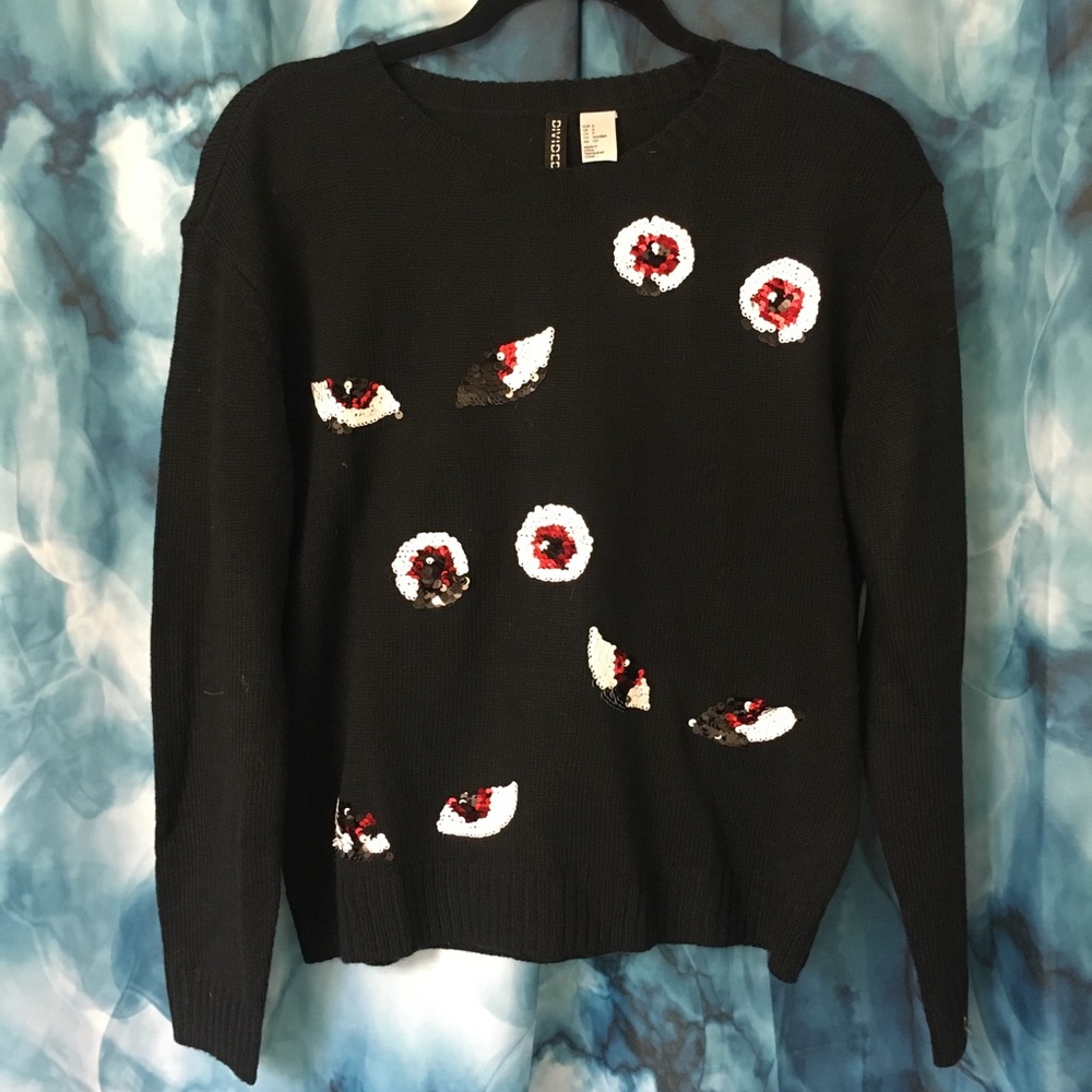 Sequins Eyes Sweater